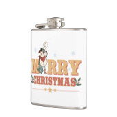 Snowman Cowboy Kerst Vinyl Wrapped Flask Heupfles (Links)