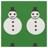 Snowman Craft Fabric glimlachen Stof (Close Up)