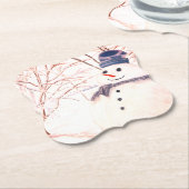 Snowman Custom Bracket Onderzetters (Gekanteld)
