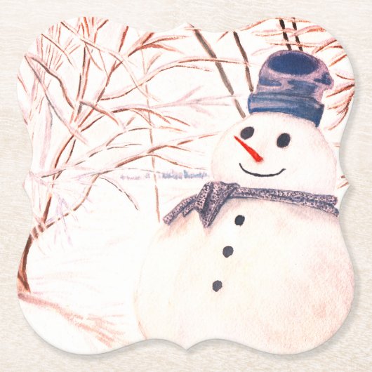 Snowman Custom Bracket Onderzetters (Voorkant)