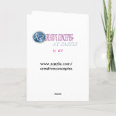 SNOWMAN CUSTOM CHRISTMAS CARD FEESTDAGEN KAART (Achterkant)