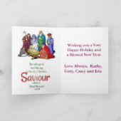 SNOWMAN CUSTOM CHRISTMAS CARD FEESTDAGEN KAART (Binnen)