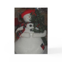 SNOWMAN CUSTOM CHRISTMAS CARD