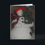 SNOWMAN CUSTOM CHRISTMAS CARD FEESTDAGEN KAART<br><div class="desc">SNOWMAN CUSTOM CHRISTMAS CARD</div>