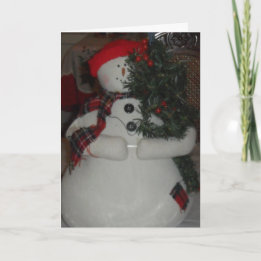 SNOWMAN CUSTOM CHRISTMAS CARD FEESTDAGEN KAART