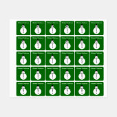 Snowman Custom glimlachen Labels (Vel)