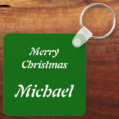 Snowman Custom glimlachen Sleutelhanger (Achterkant)
