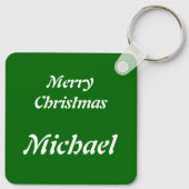Snowman Custom glimlachen Sleutelhanger (Achterkant)