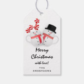 Snowman Cute Cadeaulabel (Voorkant)