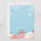 SNOWMAN CUTE Vacature SNOWMAN Kaart (Achterkant)