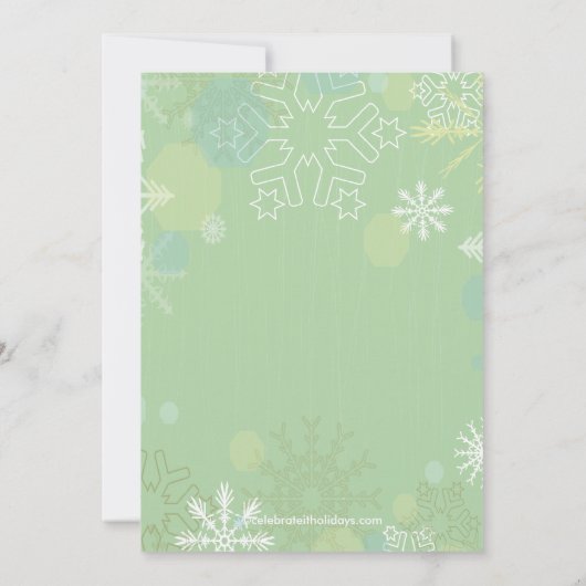 SNOWMAN CUTE Vacature SNOWMAN Kaart (Achterkant)