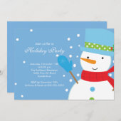 SNOWMAN CUTE Vacature SNOWMAN Kaart (Voorkant / Achterkant)