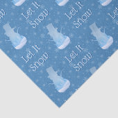 Snowman Cutout Laat het sneeuwen Tissuepapier (Detail)