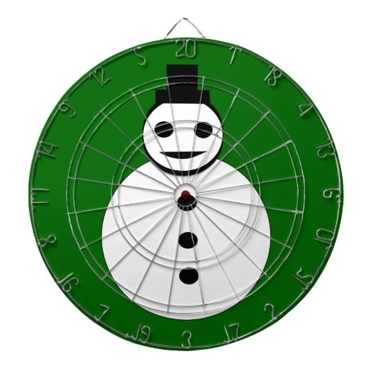 Snowman Dart Board glimlachen Dartbord (Voorkant)