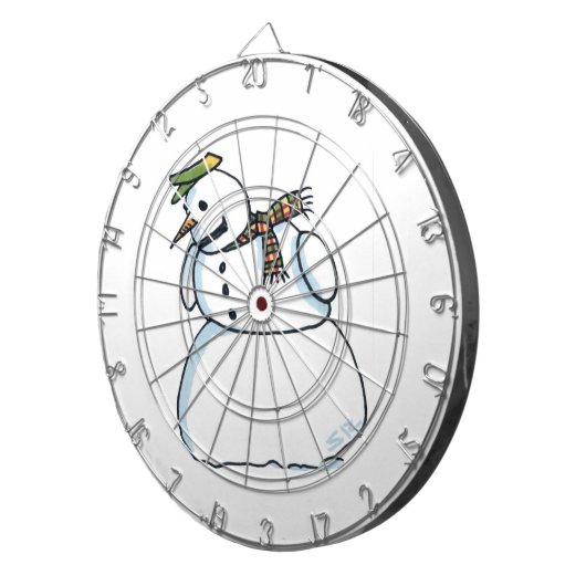 Snowman dartboard dartbord (Voorkant Rechts)