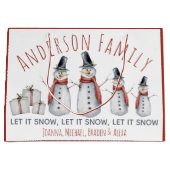 Snowman, de persoonlijke familienaam van Cute, laa Groot Cadeauzakje (Voorkant)
