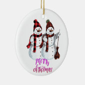 Snowman Decoration Merry kerstboom Ornamenten (Rechts)