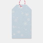 Snowman Delivery Kerstmis Label voor kinderen Cadeaulabel (Achterkant)