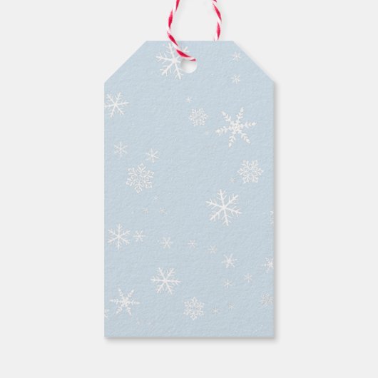 Snowman Delivery Kerstmis Label voor kinderen Cadeaulabel (Achterkant)