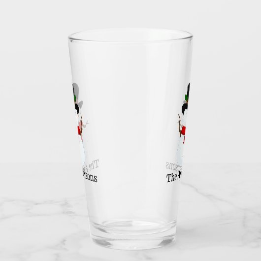 Snowman Design Drink glas (Rechts)
