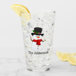 Snowman Design Drink glas