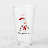 Snowman Design Drink glas (Voorkant)