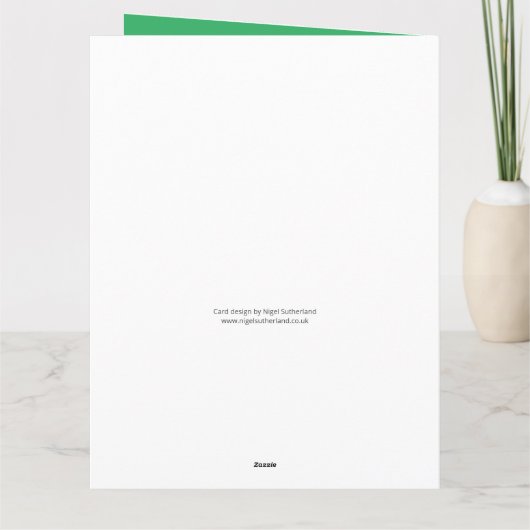 Snowman-design voor bedrijven of organisaties kaart (Achterkant)