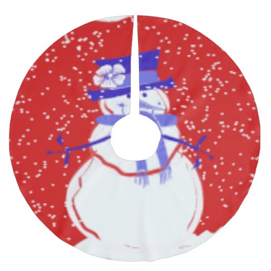 Snowman Designer kerstboomrok - Feestdagen Kerstboom Rok (Voorkant)