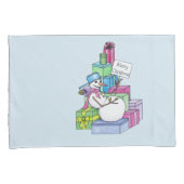 Snowman die cadeaus koelt kussensloop (Voorkant-Rechts)