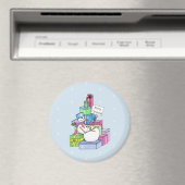 Snowman die cadeaus koelt magneet (Insitu (Vaatwasser))