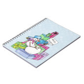 Snowman die cadeaus koelt notitieboek (Linkerzijde)
