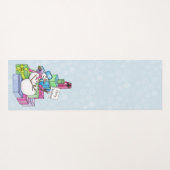 Snowman die cadeaus koelt yogamat (Achterkant (horizontaal))