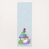 Snowman die cadeaus koelt yogamat (Achterkant)