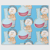 Snowman die de temperatuur controleert cadeaupapier (Vlak)