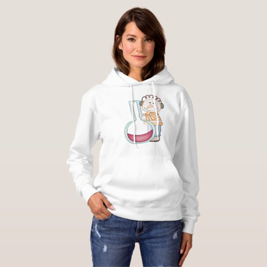 Snowman die de temperatuur controleert hoodie (Voorkant volledig)
