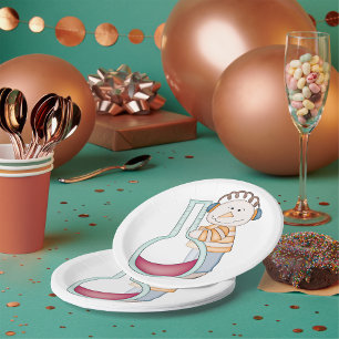 Snowman die de temperatuur controleert papieren bordje