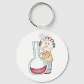 Snowman die de temperatuur controleert sleutelhanger (Achterkant)