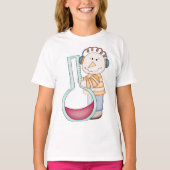 Snowman die de temperatuur controleert t-shirt (Voorkant)