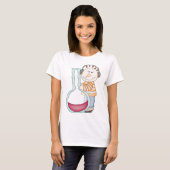 Snowman die de temperatuur controleert t-shirt (Voorkant volledig)