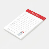 Snowman-dingen voor kerstmis om post-it notities t post-it® notes (Schuin)