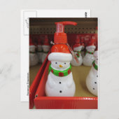 Snowman Dispenser Briefkaart (Voorkant / Achterkant)