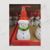 Snowman Dispenser Briefkaart (Voorkant)