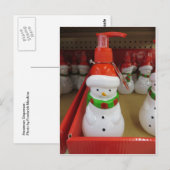 Snowman Dispenser Briefkaart (Voorkant / Achterkant)