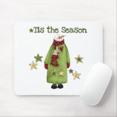 Snowman Dit is het seizoen Muismat (Met muis)