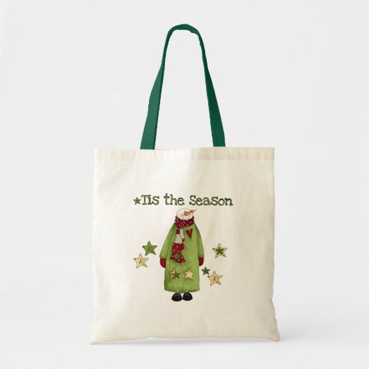 Snowman Dit is het seizoen Tote Bag (Voorkant)