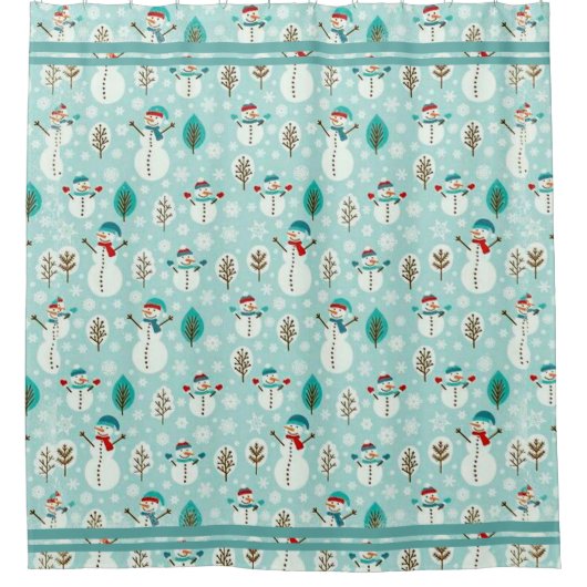 Snowman Douchegordijn (Voorkant)