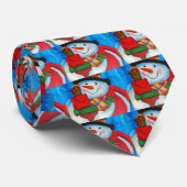 Snowman dragende Gifts Stropdas (Opgerold)