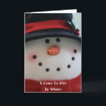 Snowman Dream Kaart<br><div class="desc">Ik kom tot leven in de winter Ik hou er niet van om alleen te zijn Zou je me een mooie vrouw kunnen bouwen? Alsjeblieft, donzige sneeuw niet steen! Twee kinder zou zo mooi zijn We kunnen spelen en lachen en zingen. Als de warme regenval van april komt, smelten we...</div>