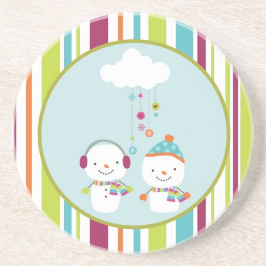 Snowman Drink Onderzetter (Voorkant)