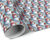 Snowman-eau-de-vie Cadeaupapier (Rol Hoek)